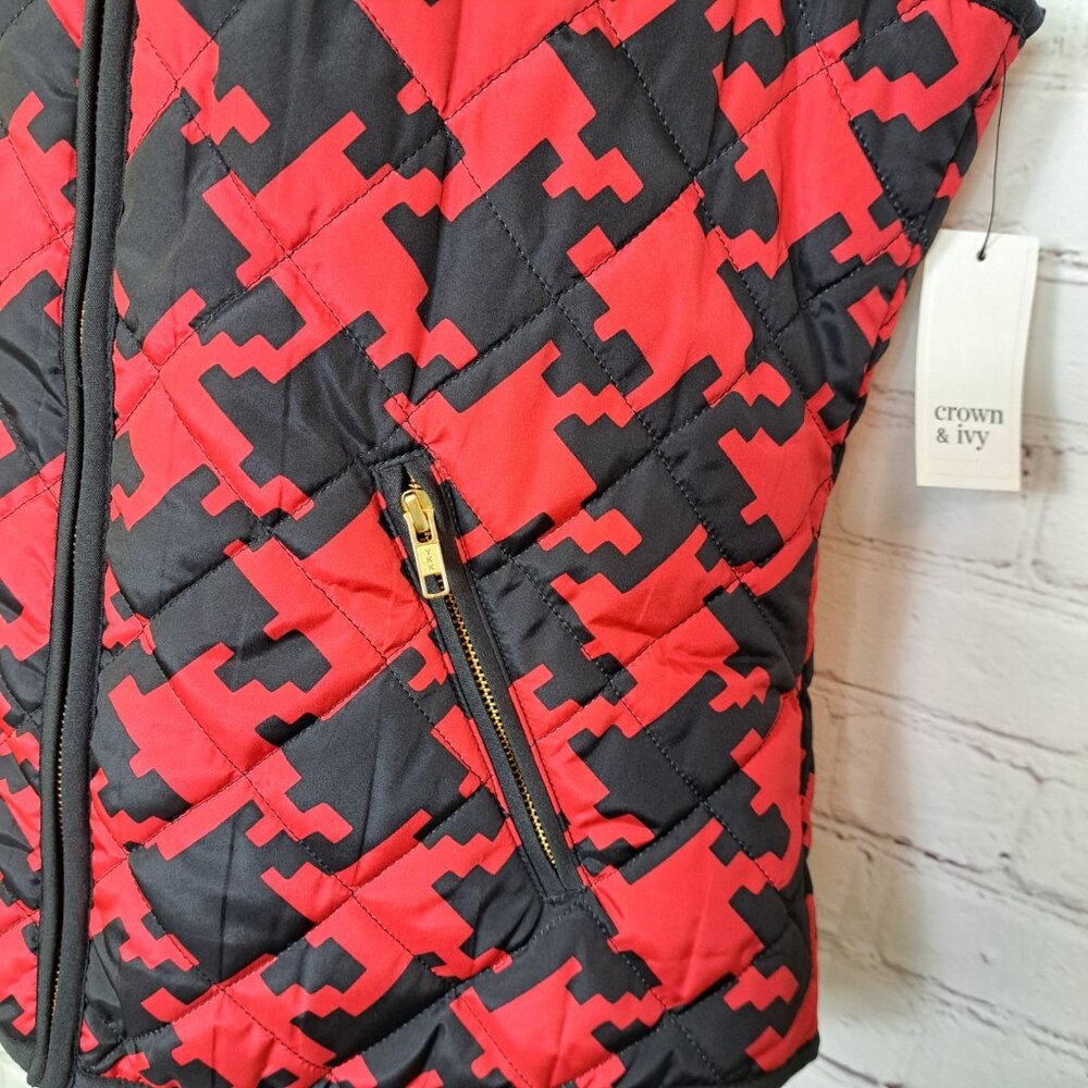 Crown & Ivy NEW Quilted Lightweight Vest Size Medium - Picture 4 of 10